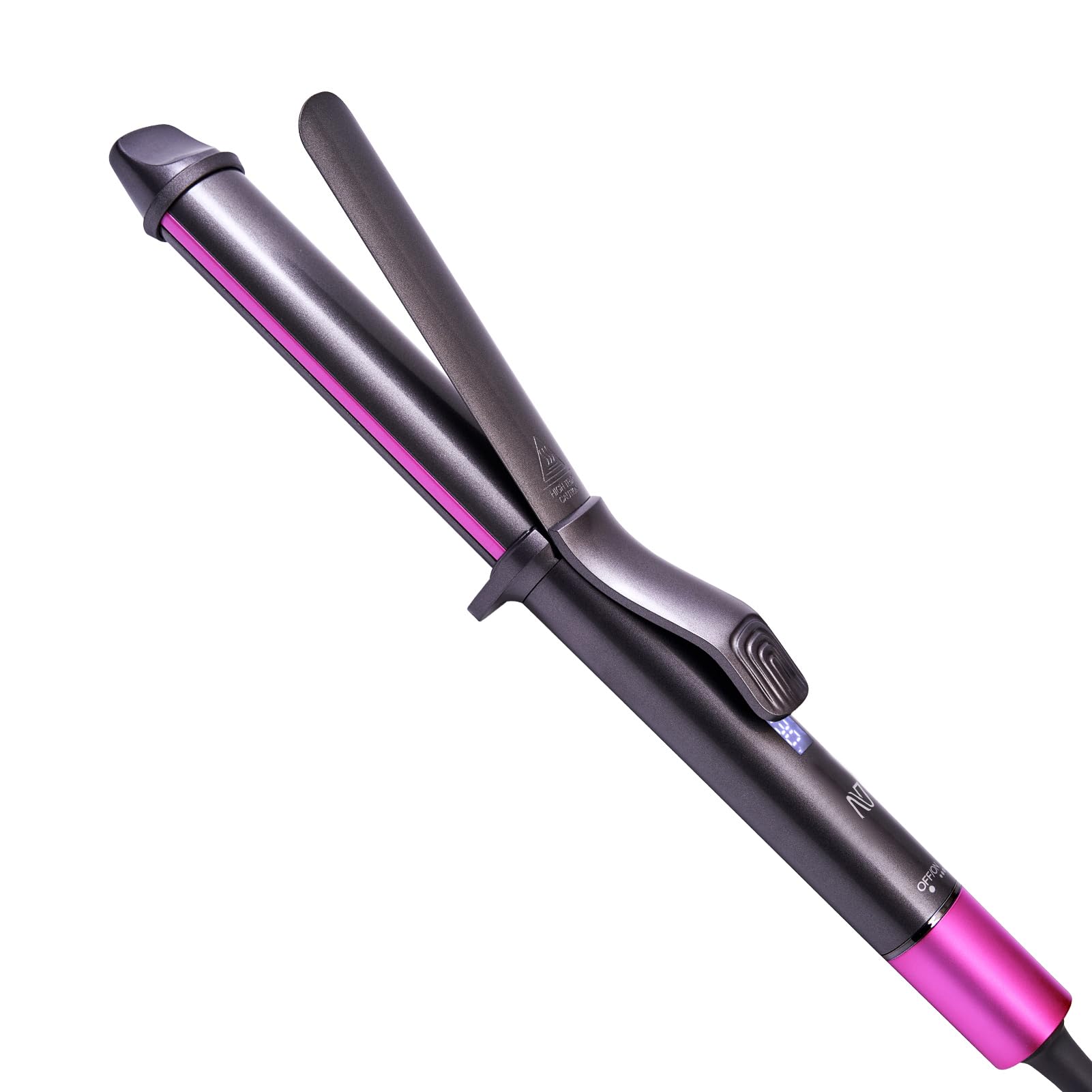 Photo 1 of Nycoba Curling Iron, 1 1/4 Inch Hair Curling Wand with Ceramic Coating, Professional Hair Curler, Fast Heating up to 430°F, Wide Voltage for Worldwide, 60 Mins Auto Off, Magenta