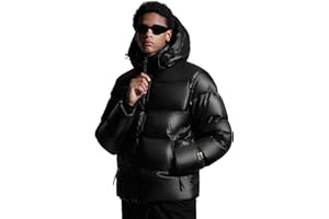 CMCLABS NoirGold Men's Winter Puffer Jacket - Goose Down, Thick Down Jacket, Sizes S-XXL.