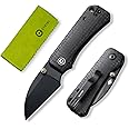 CIVIVI Small Pocket Knife for Men Women,Folding Knife Baby Banter with 2.32" Nitro-V Wharncliffe Blade Contoured Micarta Handle for EDC, Thumb Stud Opener C19068SC-1
