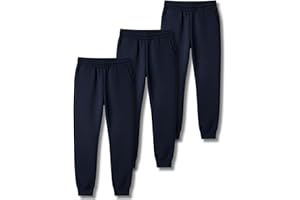3 Pack Boys Lightweight Jogger Pants, Youth Athletic Sweatpants, Kids Toddlers Clothes Apparel