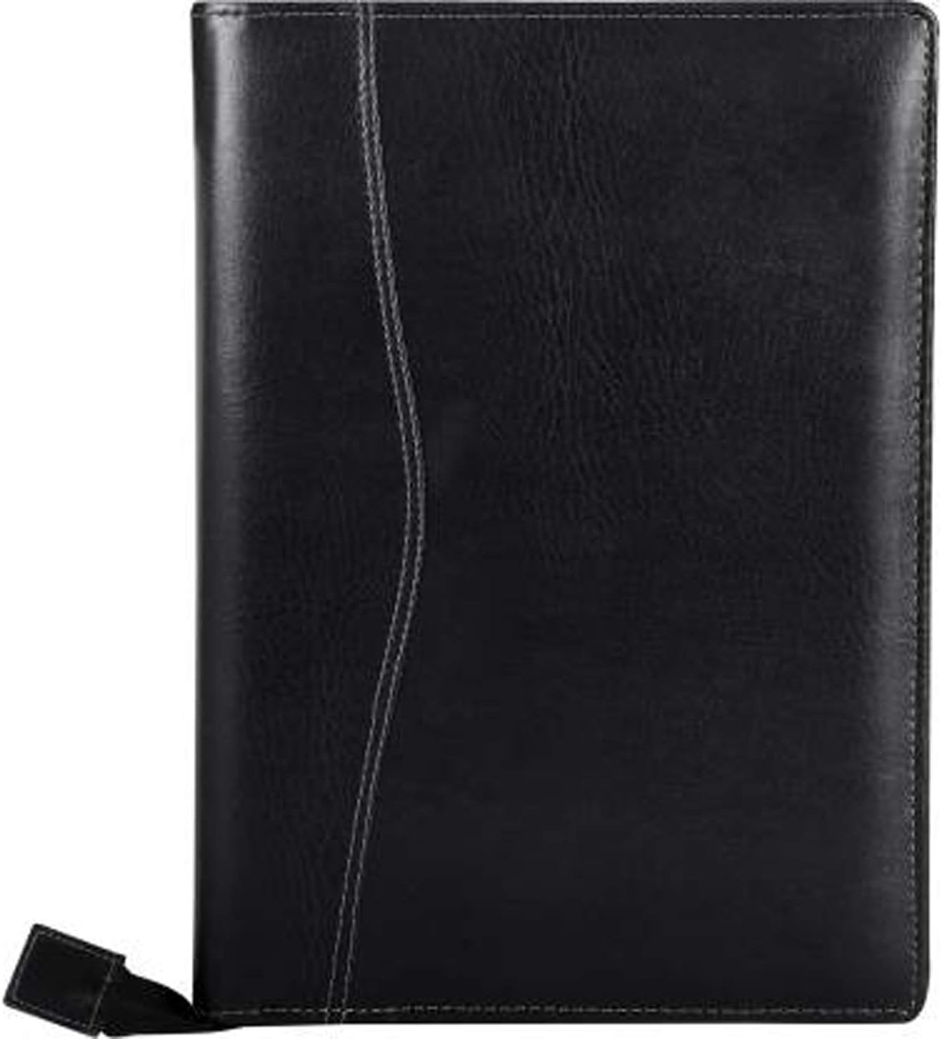 Alon Faux Leather Faux Leather File Folder (Set of 1, Black)