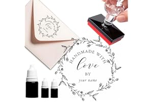 Personalized Stamphoney Bee Rustic Script Last Name Back Adre Ink Pads Forever Wedding Name Return Postage Custom Stamp (Desi