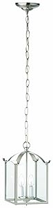 Thomas Lighting SL847978 Essentials 2-Light Brushed Nickel Chandelier 7.3"L X 7.3"W X 11.8"H