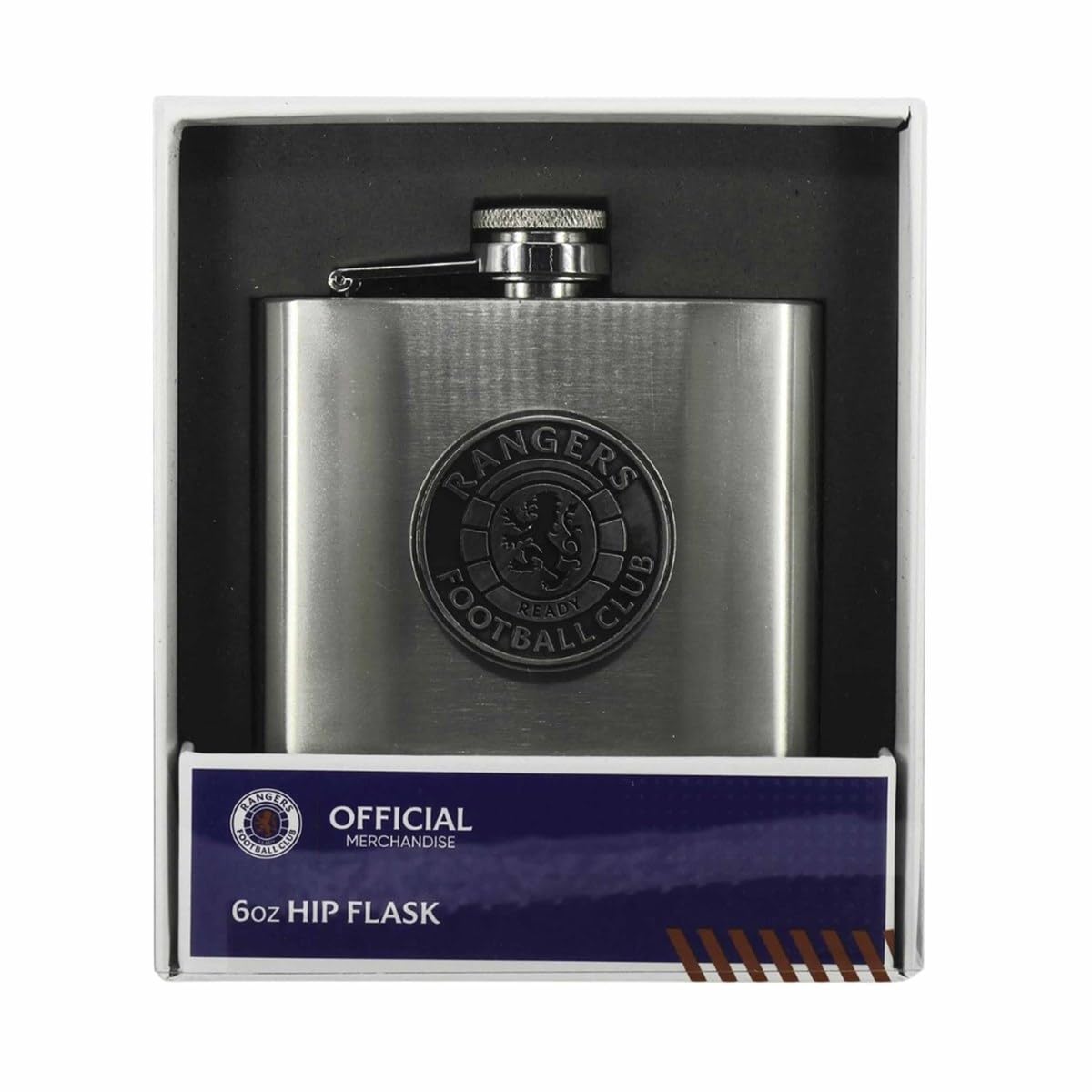 Rangers F.C. Stainless Steel Hip Flask Official Merchandise