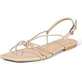 Amazon Essentials Women's Strappy Flat Sandals