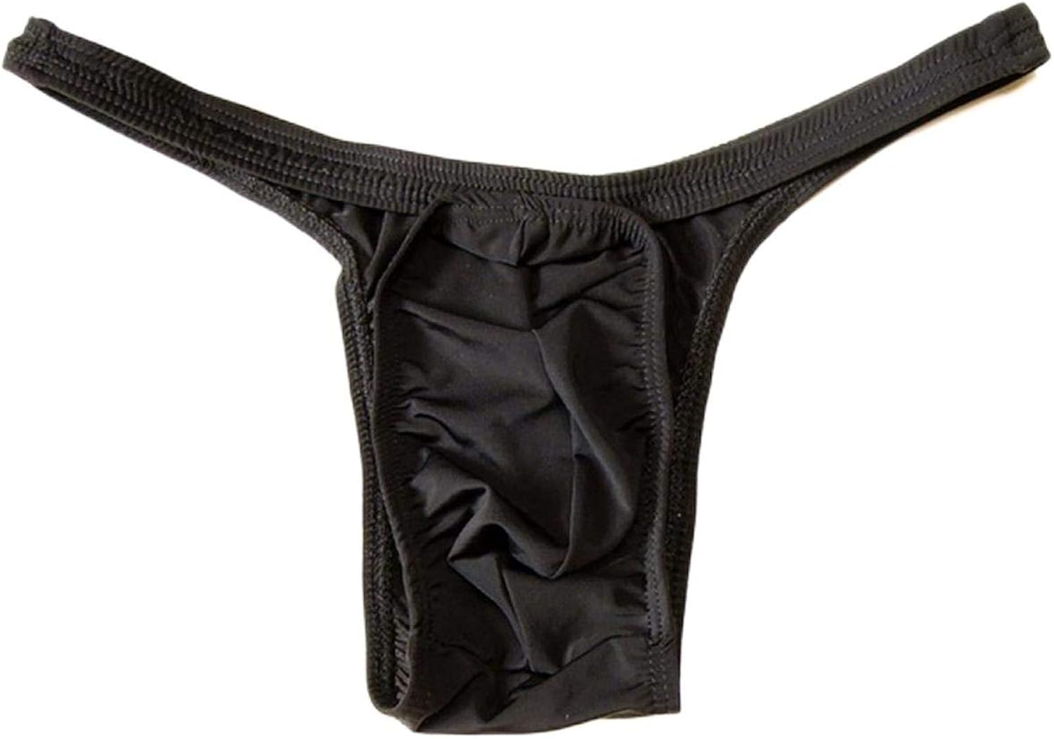 Sissy Men Sexy Pouch Thongs Underwear Thin Nylon Spandex Micro Elastic