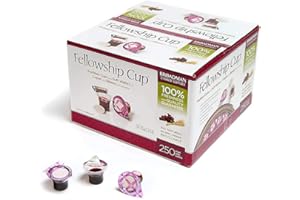 Broadman Church Supplies Pre-filled Communion Fellowship Cup, Juice and Wafer Set, 250 Count