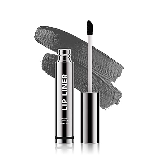 Peel Off Lip Stain Natural Lip Color - Waterproof Lip Liner Stain for Women All Skin Types, Lip Liner Long Lasting Transfer Proof & Smudge-Proof Moisturizing Easy to Use (Black)