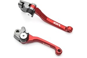 Krace CNC Motorcross Dirt Bike Pivot Brake Clutch Levers Set Fit For CR125R/250R 1992-2003,CRF450R 2002-2003,CR80R/85R 1998-2007