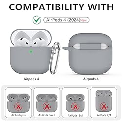 Ljusmicker for AirPods 4 Case Cover 2024 with