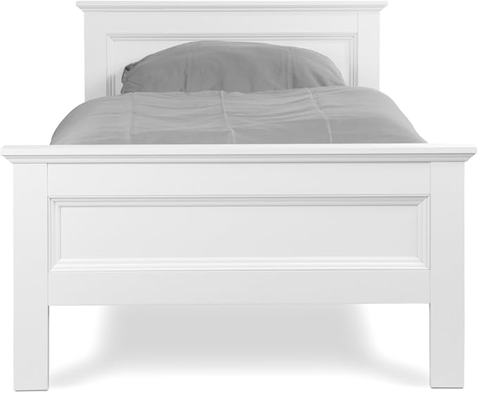 Landhaus Bett Mit Fuss Und Kopfteil In Rahmenoptik 3 Grossen Wahlbar Weiss Amazon De Kuche Haushalt