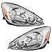 Driver and Passenger Halogen Headlights Headlamps Replacement for Toyota Van 81150AE010 81110AE010