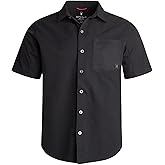 Spyder Mens Short Sleeve Button Down Shirts - Lightweight Stretch Casual Collared Dress Shirts for Men Travel Office Workwear