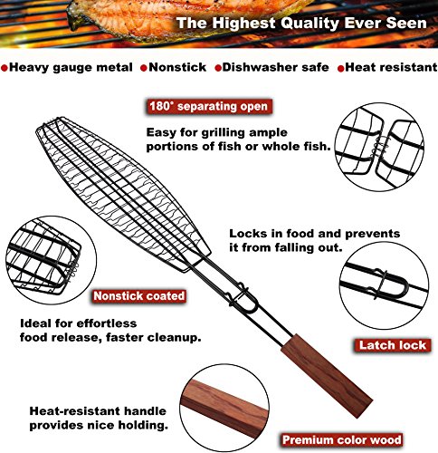 image for ROMANTICIST 4Pc BBQ Grilling Tools Set - Heavy Duty Stainless Steel Ba
