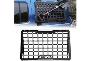 GRONSVT Rear Window Molle Panel Modular Storage Panel System Rear Window Protective Decoration Fit for 2018-2023 Wrangler JL 4 Doors