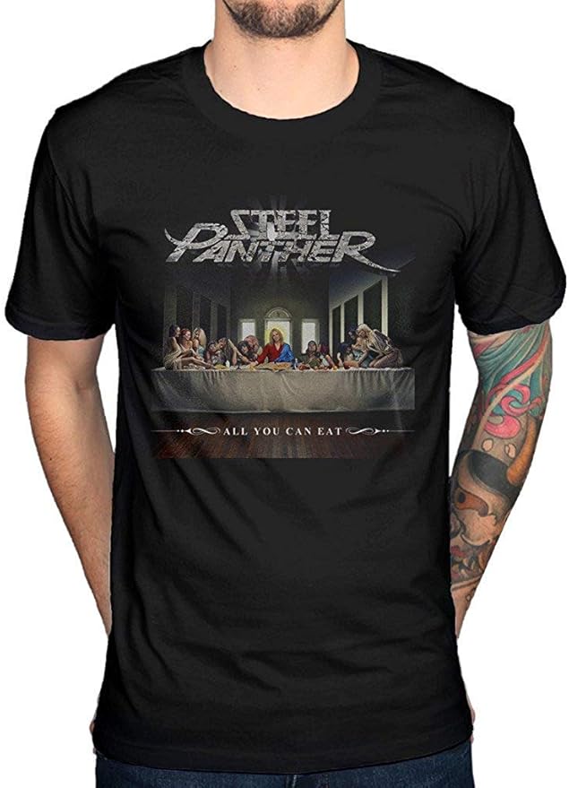 Steel Panther HerrenTShirt, kurzärmelig, mit Logo, Schwarz Gr. M