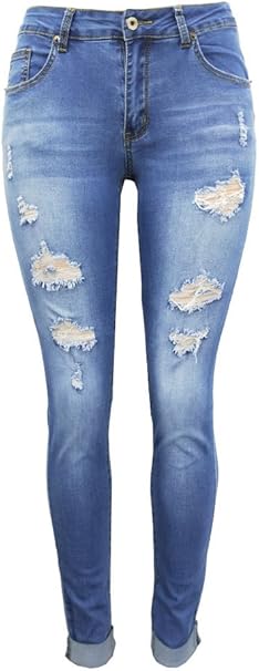 distressed curvy jeans