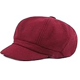 Women Vintage Newsboy Cabbie Peaked Beret Cap Warm Baker Boy Visor Hat Flat Cap