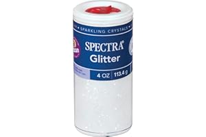 Spectra Arts & Crafts Glitter, Clear, 4 oz, 1 Jar