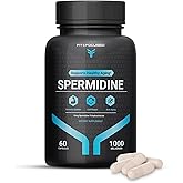 Fit & Focused Spermidine Wheat Germ Extract - Spermidine Supplements (10mg of 99% Concentrated Spermidine, 1000mg Equivalent of Organic Fermented Wheat Germ Oil), 60 Capsules