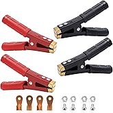 Saihisday 1000A Battery Jumper Cable Clamps, Heavy Duty Car Battery Clamps Pure Copper, Battery Alligator Clamps for Jump Starter Cables 4PCS