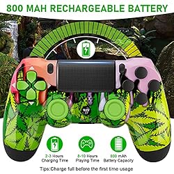 Wiv77 Wireless Ps4 Controller Green Camo Compatible