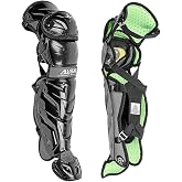 All-Star S7 Axis Baseball Leg Guards Youth Ages 9 to 16, NOCSAE Standard - Elite-Level Protection with Patented Technology and Full Coverage for Confident Blocking, Throwing, and Running