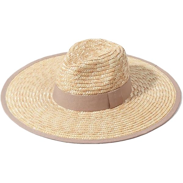 Barneys New York Raffia Straw Hat Wide Brim Frayed Edge Boho Summer Beach Blue Island Women main image 4