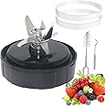 7 Fins Ninja Blender Blade Replacement parts Compatible with Nutri Ninja Foodi Power Blender SS101 SS351 SS401 SS151 SS300 SS350 SS351TGT CO351B SS100 SS101C CO101B, Ninja Blender Lid Accessories