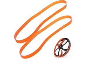 IMPRESA Bandsaw Tires - 2-Pack of Orange Urethane Bandsaw Tire for Metal & Wood Cutting - No Adhesive Needed - Compatible wit