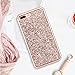 UrbanDrama iPhone 7 Plus Case, iPhone 8 Plus Case, Luxury Bling Sparkly Rhinestone Crystal Hard PC, Soft TPU Inner Shockproof Chrome Bumper Protective Case for 7 Plus, 8 Plus 5.5 inches, Rose Gold
