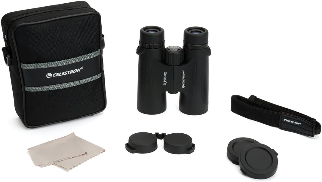 Celestron – Outland X 10x42 Binoculars – Waterproof & Fogproof – Binoculars for Adults – Multi-Coated Optics and BaK-4 Prisms – Protective Rubber Armoring : Camera & Photo