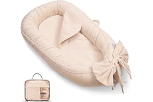 EAQ Baby Lounger, Infant Lounger for Newborn,Portable Baby Nest Cover Breathable & Soft, Newborn Essentials