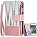 iPhone 7 Plus Case, iPhone 7 Plus Wallet Case, BENTOBEN [9 Card Slots ] [Wrist Strap] [Money Pocket] PU Leather Flip Wallet Case with Detachable Magnetic Hard Cover for iPhone 7 Plus, Rose Gold