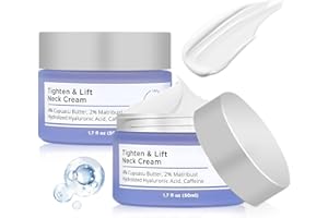 WYUUKI Neck Firming Cream For Tightening Lift Sagging and Tighten Creams Line Remover Anti-Aging Neck Cream Wrinkle Tightener Moisturizer Even Skin Tone With Pro-Active Repair Firming Complex 1.7 Oz 2 Pcs