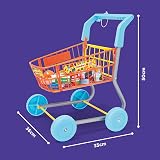 Casdon Shopping Trolley Set with Shopping for Children Colourful Black view 6
