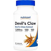 Nutricost Devils Claw Extract 120 Capsules for 120 Servings Per Bottle | Gluten-Free, Vegetarian, GMO-Free