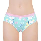 Littleforbig Women's Ladies Silky Underwear Full Print Hipster Briefs Babydoll Baby Parade 'Oopsie' Potty Panties