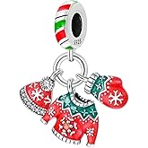 LUXILLA 925 Sterling Silver Charms Halloween Charm Christmas Charm fits Bracelets Necklace Pendant Bead Charms Jewelry Gift for Women Family Friends