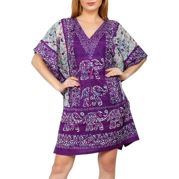 Gypsie Blu - Vestido Tipo Túnica De Caftán Para Mujer, Estilo