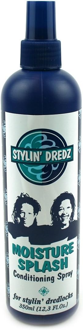 Stylin' Dredz Moisture Splash Conditioning Braid Spray and Dreadlock Moisturizer Spray - 350 ml Single