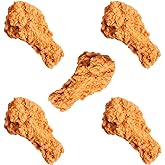5 Pcs Simulated Chicken Legs Fake Food Model Simulated Model Lifelike Fake Fried Chicken Kitchen Home Party Decoration Display Photography Props