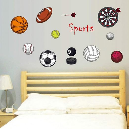 ELGDX Etiqueta de la Pared Deportes DIY PVC Plane Home Decor Art ...