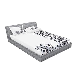 Ambesonne Letter J Fitted Sheet & Pillow Sham