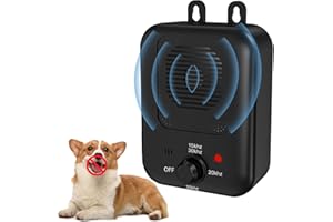 NODTY Anti Barking Devices, Auto Dog Bark Deterrent Devices with 3 Levels, Rechargeable Dog Silencer Sonic Barking Deterrent, Bark Box Dog Bark Control Devices Indoor/Outdoor Safe for Dog & People
