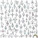 SHUHONEY 30PCS Pearl Cage Pendants for Jewelry Making Aromatherapy Essential Oil Diffuser Lockets DIY Necklace & Bracelet Charms Bulk Bead Cages for 7-8mm Pearls Gifts for Women (Rhodium Plated)