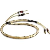 QED XT25 Pre-Term Speaker Cable 3M | Cold weld termination for low resistance, New spring-loaded Fort&eacute; pin for improved contact