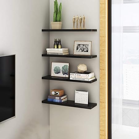 Pll Minimalistische Kreative Wand Ecke Rack Schlafzimmer Wohnzimmer Esszimmer Regal Ecke Bucherregal Size L 70 20 Amazon De Kuche Haushalt