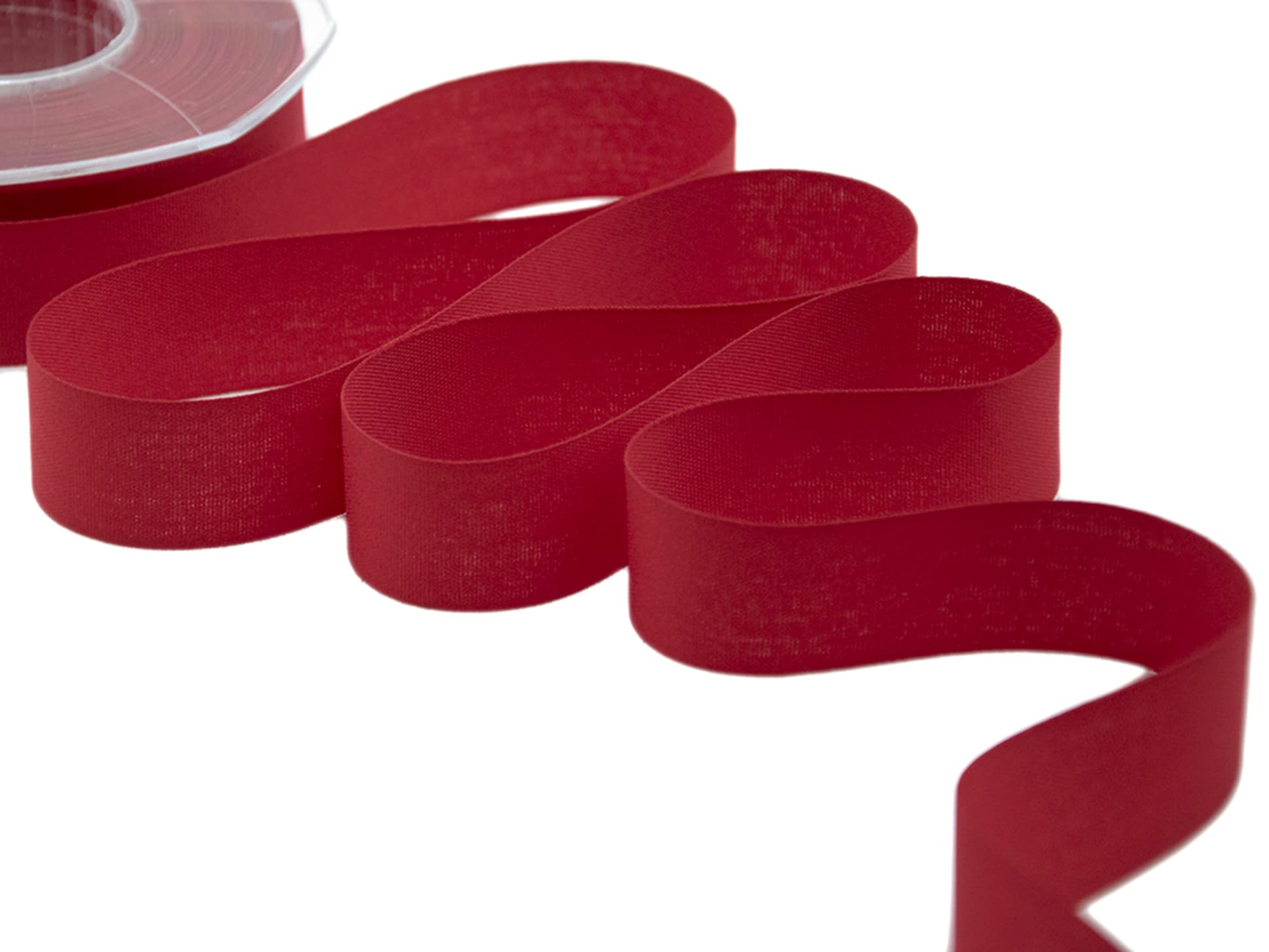 Furlanis Ribbon, Polycotton, Red, 25 mm x 25 m