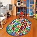 Furnish my Place 755 Shape 3x5 Kids ABC Alphabet Numbers Educational NonSkid Oval, 3'3